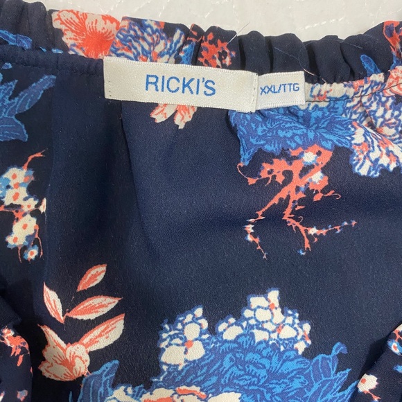 Blue floral blouse - Picture 3 of 3